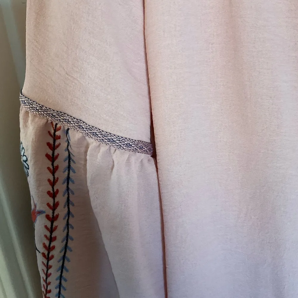 Fig&Flower Pink Embroidered Button Down Blouse Size L Size L - Image 8