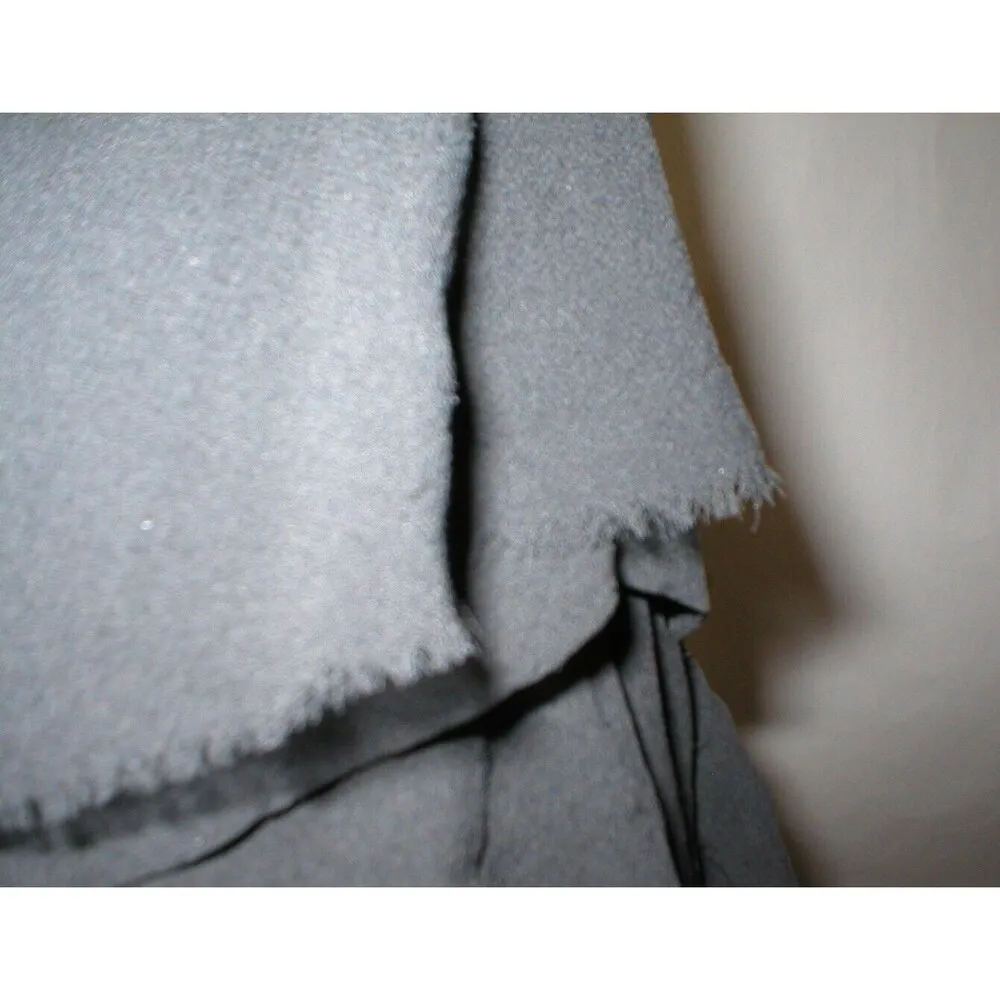 New Womens NWT Dress 12 Theory Black Designer Silk Ruffles Tiered Adjust Straps - Image 8