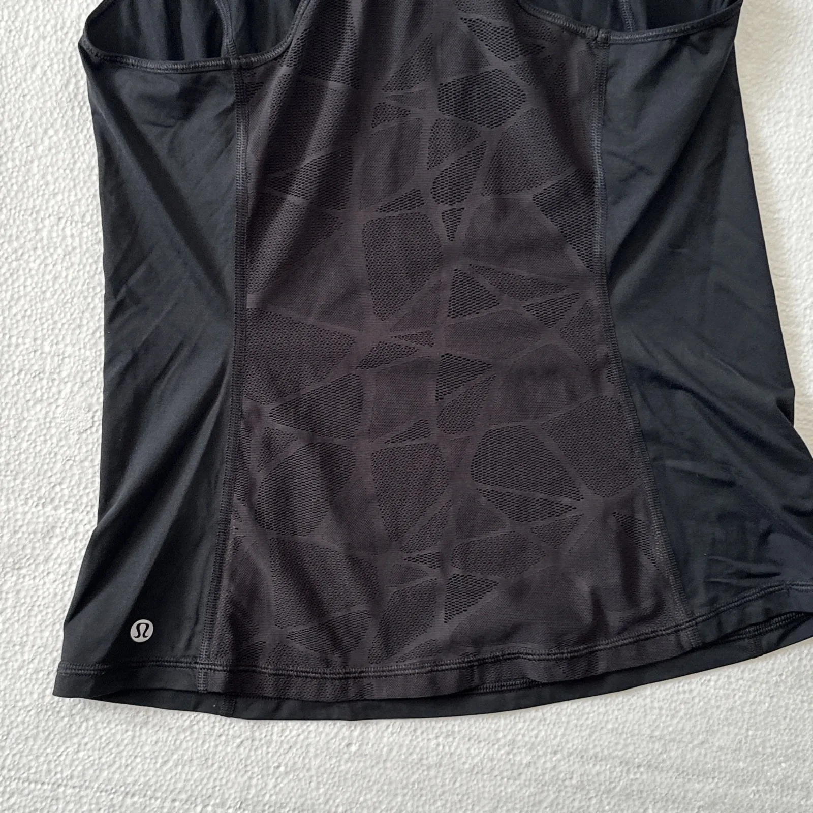 Lululemon Racerback Mesh Back Top Black 6 / 8 Athleisure Women Tennis Pickleball - Image 4