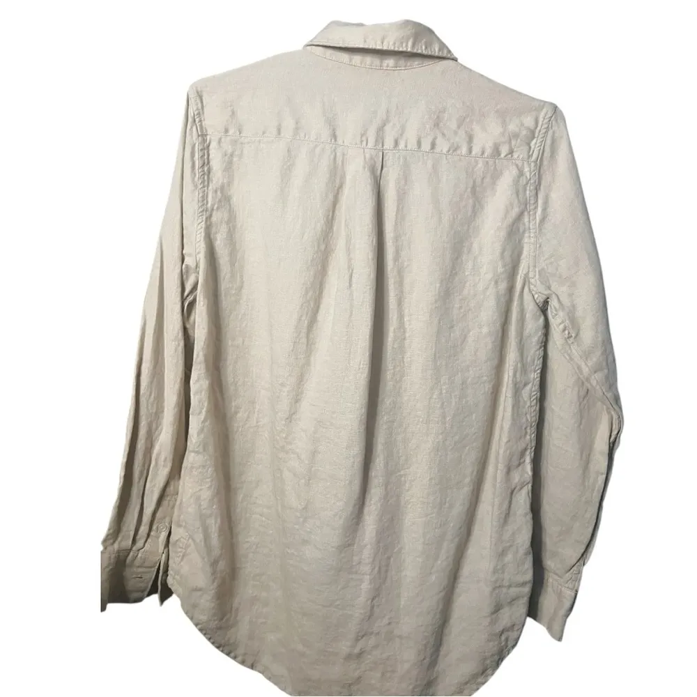 Quince 100% European Linen Button Down Top Small - Image 3