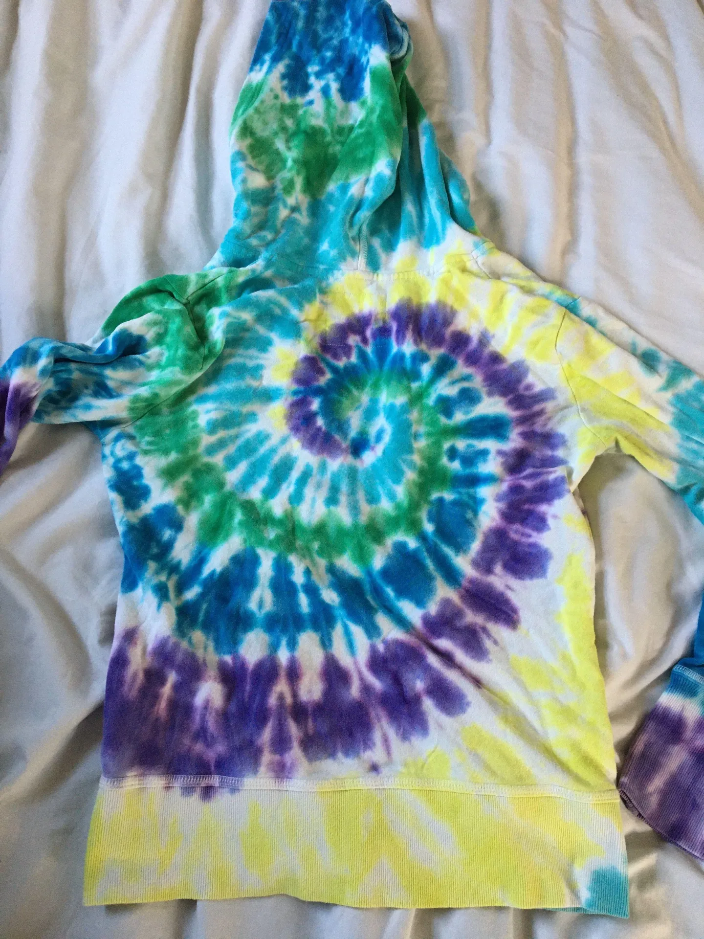 Kirra Tie dye Zip Up Hoodie- Pac Sun - Image 2