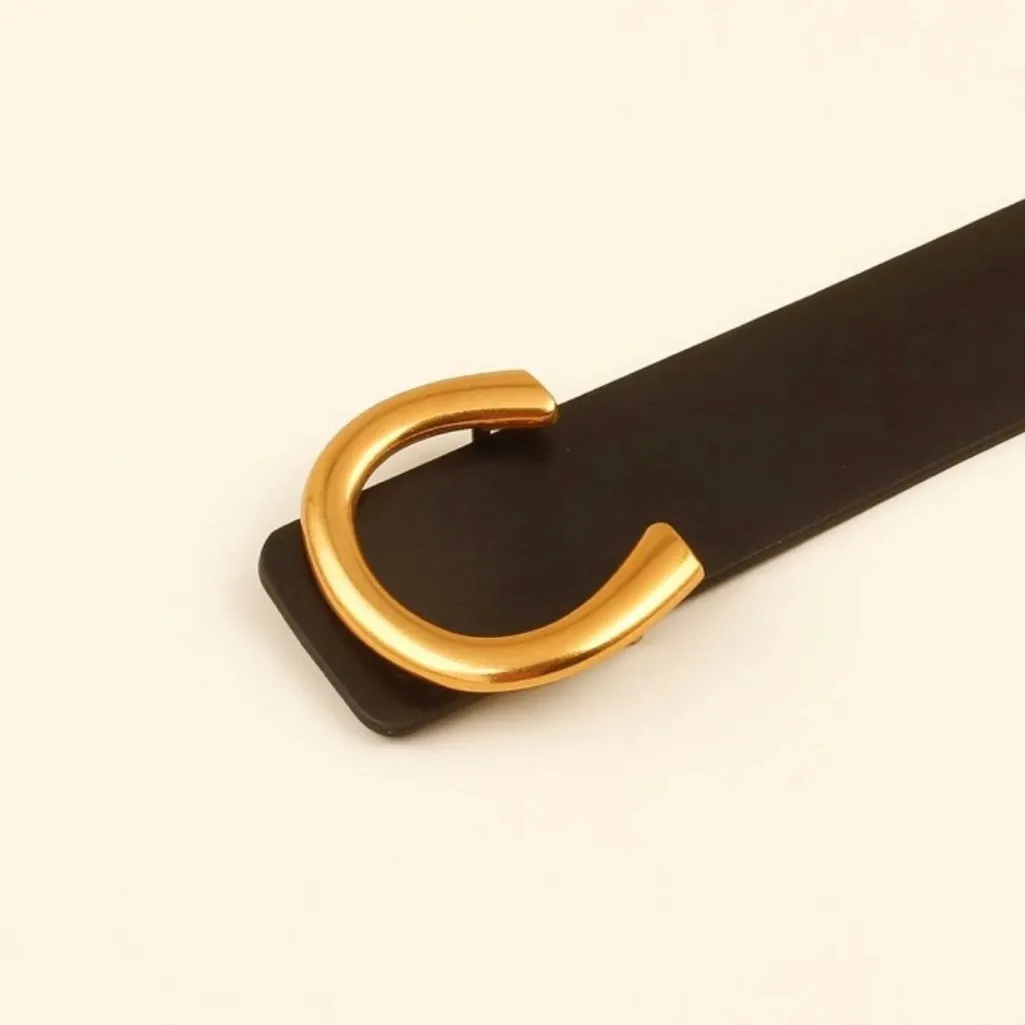 Letter “C” Wide Black Belt - Image 3