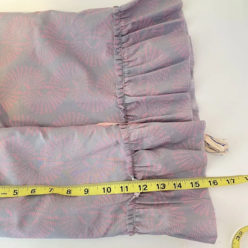 LEMLEM Resortwear‎ Ruffle Top Women Size S Tassels BOHO Hippie Festival NEW - Image 12