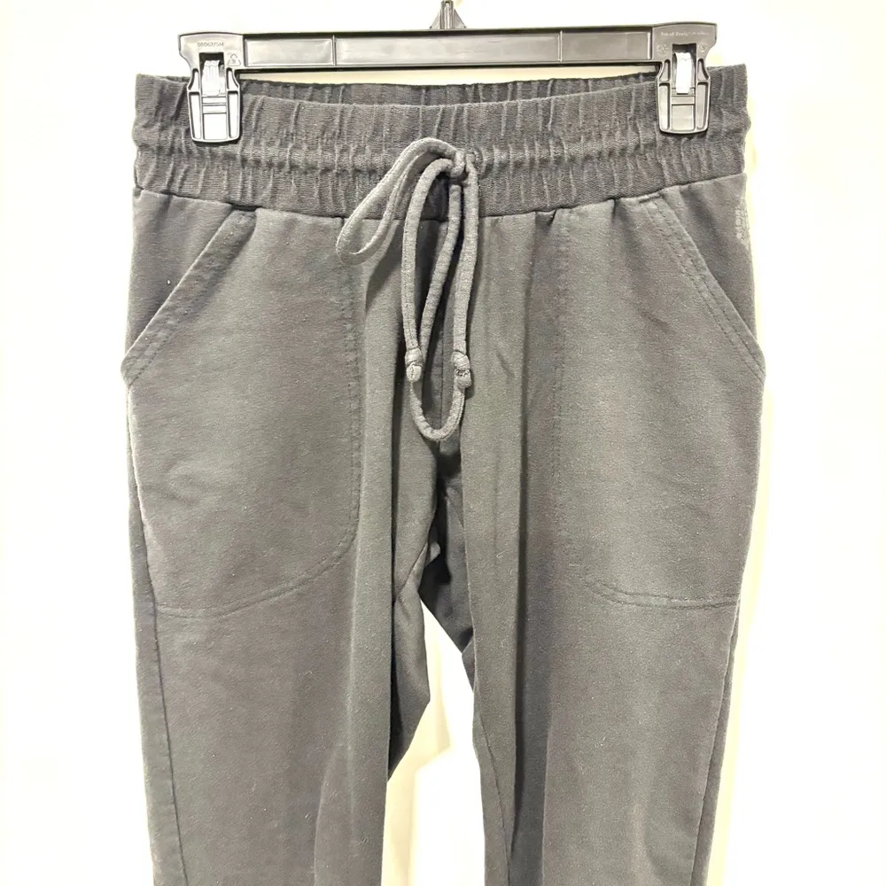 Free People Movement Black Jogger Sweatpants Drawstring Athleisure Active Lounge - Image 2