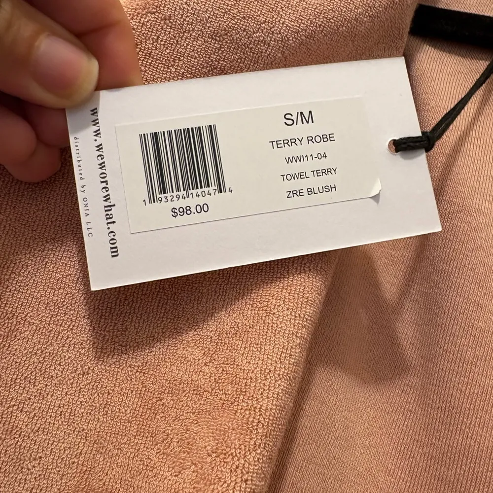 WeWoreWhat Blush Pink Terry Robe - Image 7