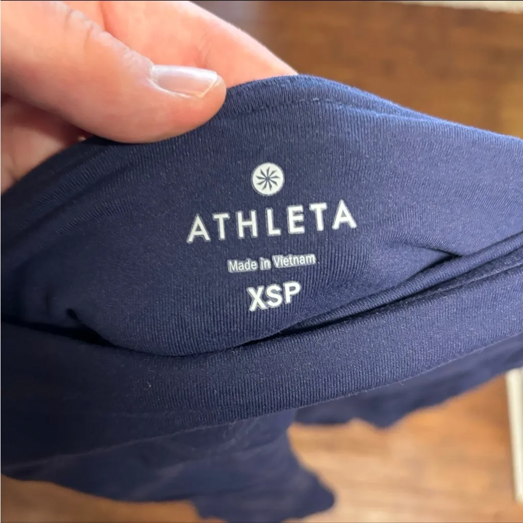 Lot of 2 Athleta flare skirts navy blue & dark gray — size XS petite (XSP) - Image 8