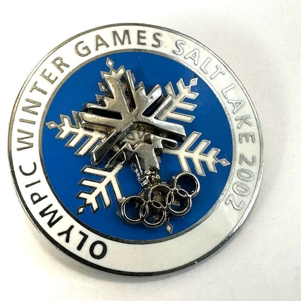 Olympic Games 2002 Salt Lake souvenir pin Blue - Image 3