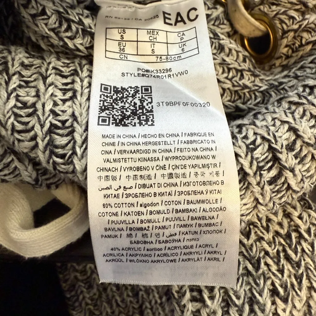 Vintage Guess Y2K Lace Up Crewneck Sweater Pullover Women's Small Gray Retro 00s - Image 14