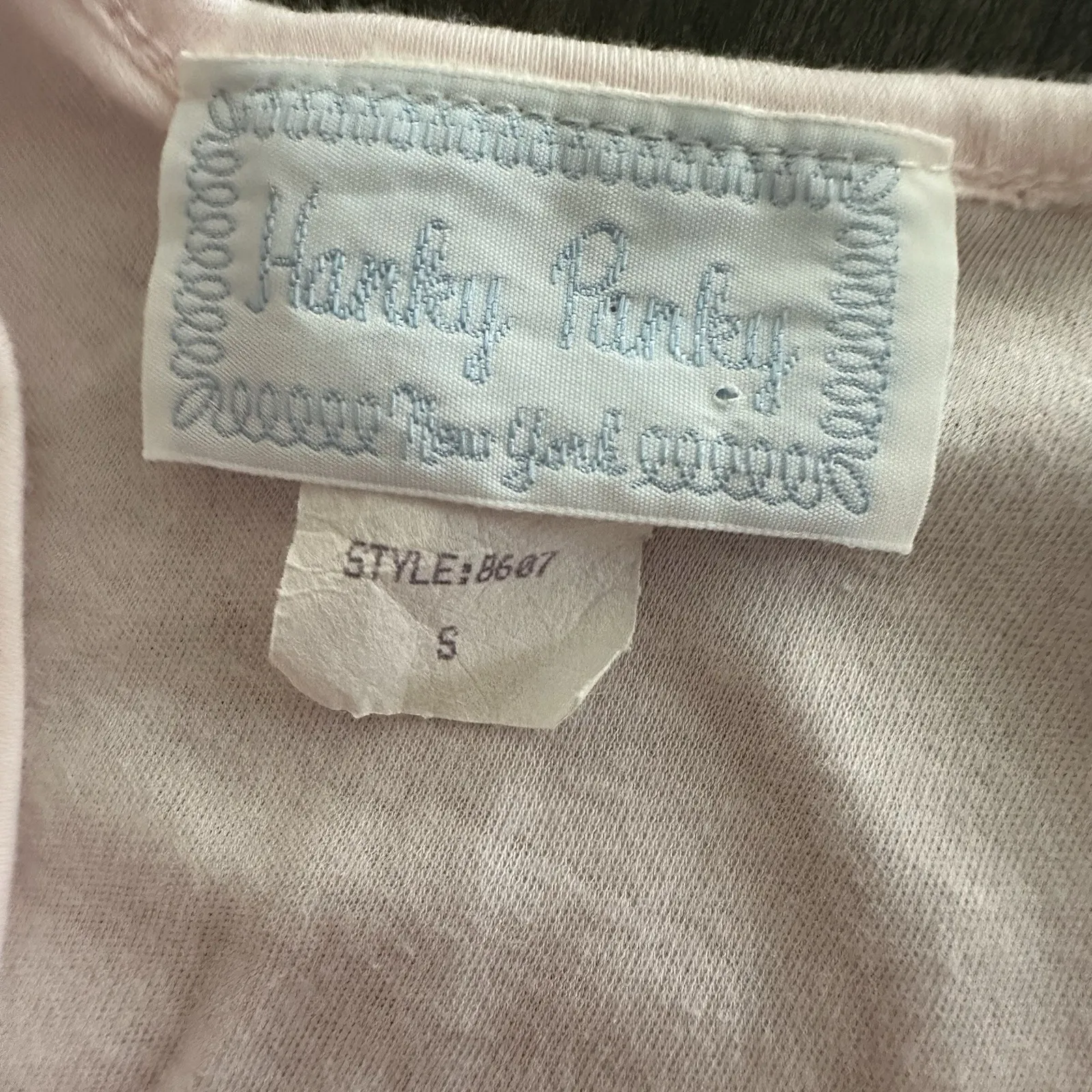 VTG Y2K Hanky Panky Tank Top S Babydoll‎ Pink Nylon Floral Spaghetti Fairy 2000s - Image 5