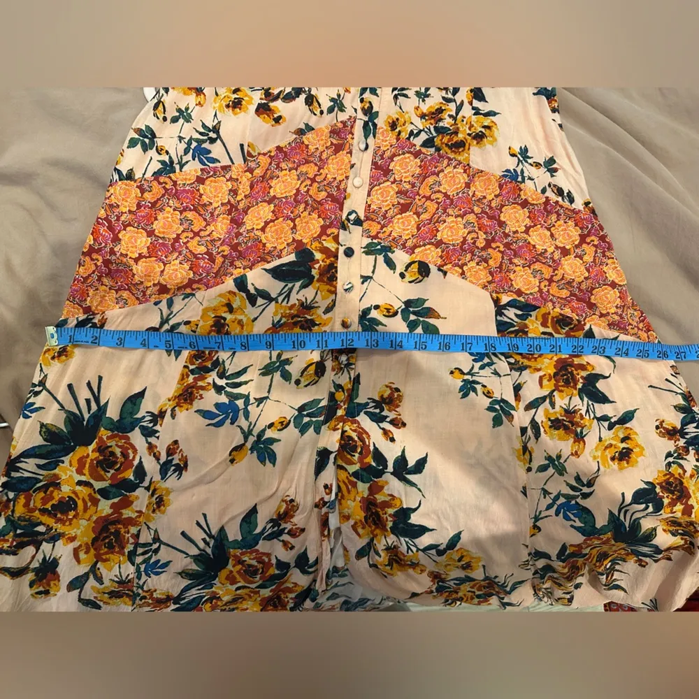 Free People Lover Boy Patchwork Maxi Dress Peach Size 10 Taylor Swift Boho - Image 15