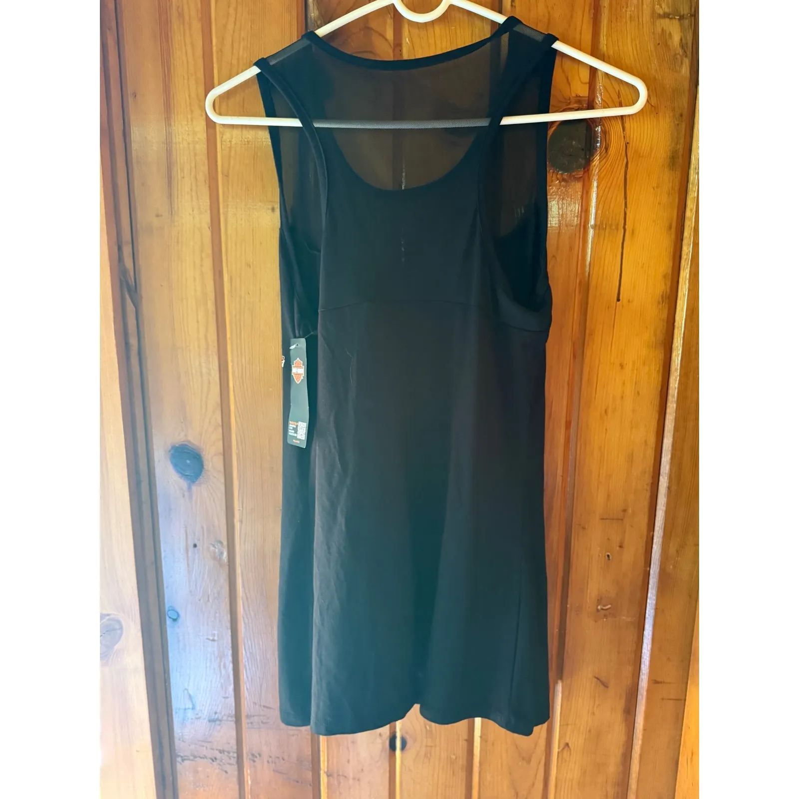 Harley Davidson‎ Tank Top Sheer Top Motorcycle Graphic Black Size XS - Image 2