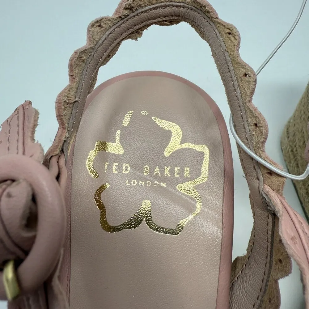 Ted Baker London Taymie Espadrille Wedge Sandals Women's 40 US 9.5 Pink NWOB - Image 11