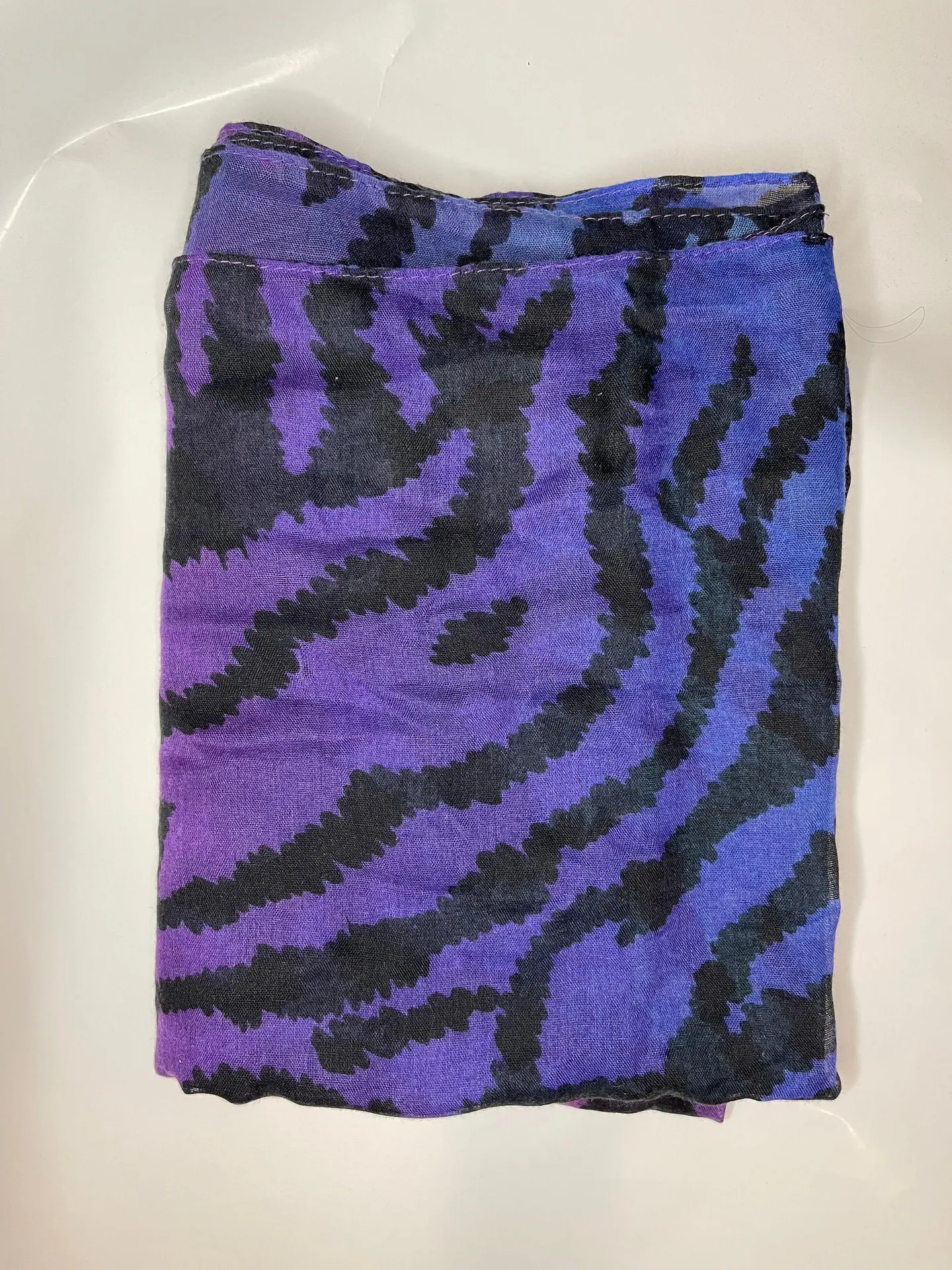 Zebra Chatties Infinity Scarf Purple - Image 2