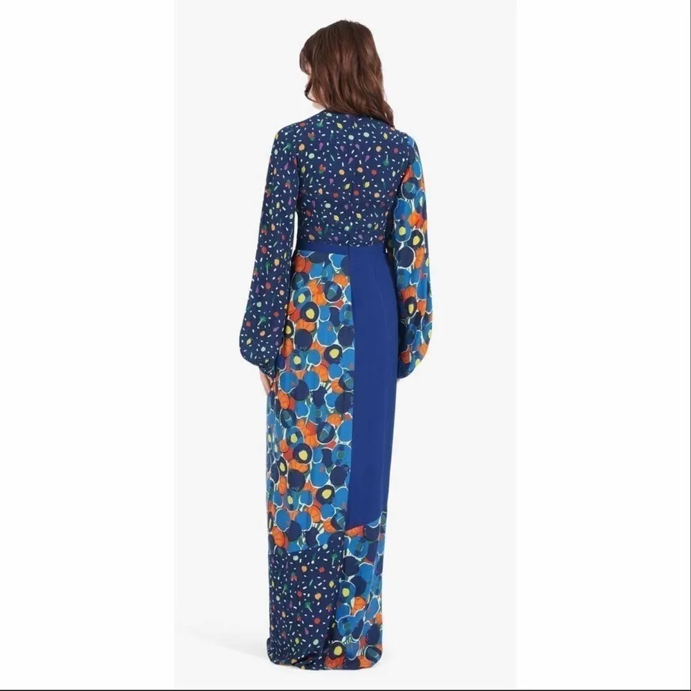 STAUD  Vague Patchwork Maxi Dress Size 6 - Image 7