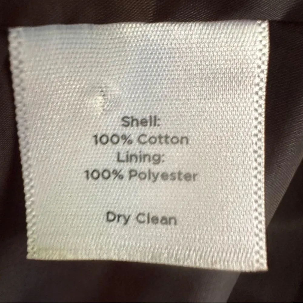 Talbots Abstract Print Dress Coat Women’s 8 Black White 3/4 Sleeves - Image 6