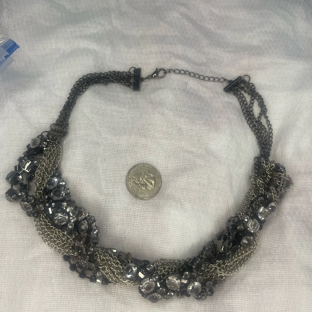 Mixed media fun necklace Gray - Image 2