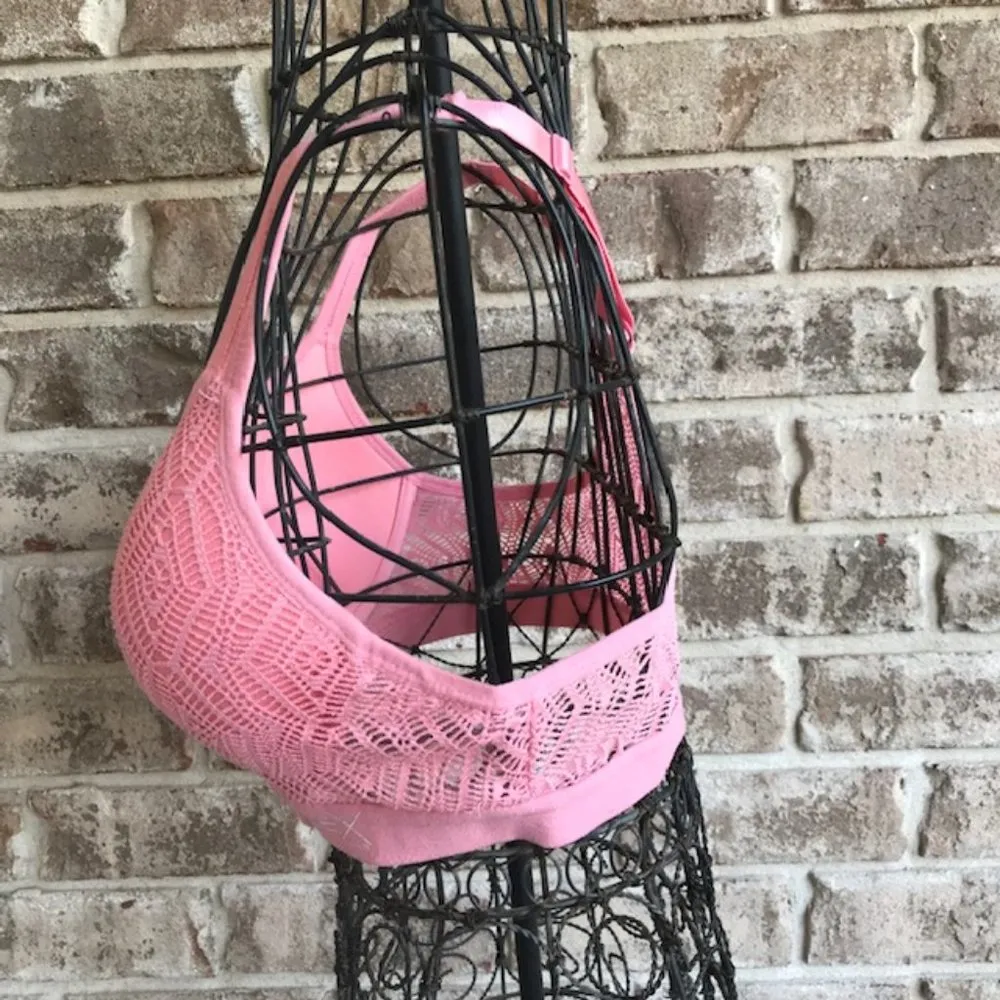 FleX Own it Sports Bra Racerback Adjustable Melon Size undefined - Image 3