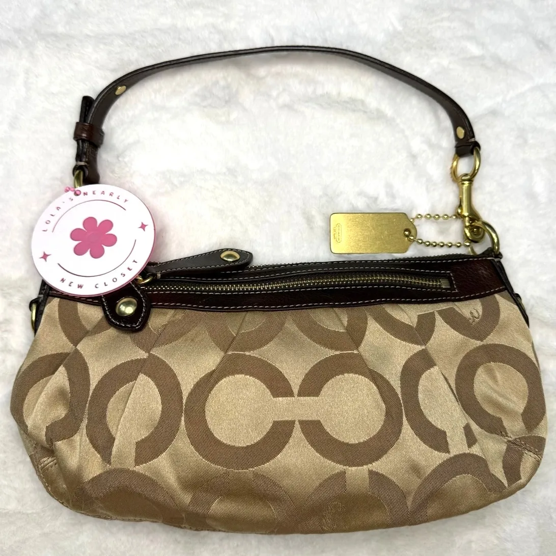 y2k Coach Madison Op Art Brown 12950 Small Hobo Handbag - Image 2