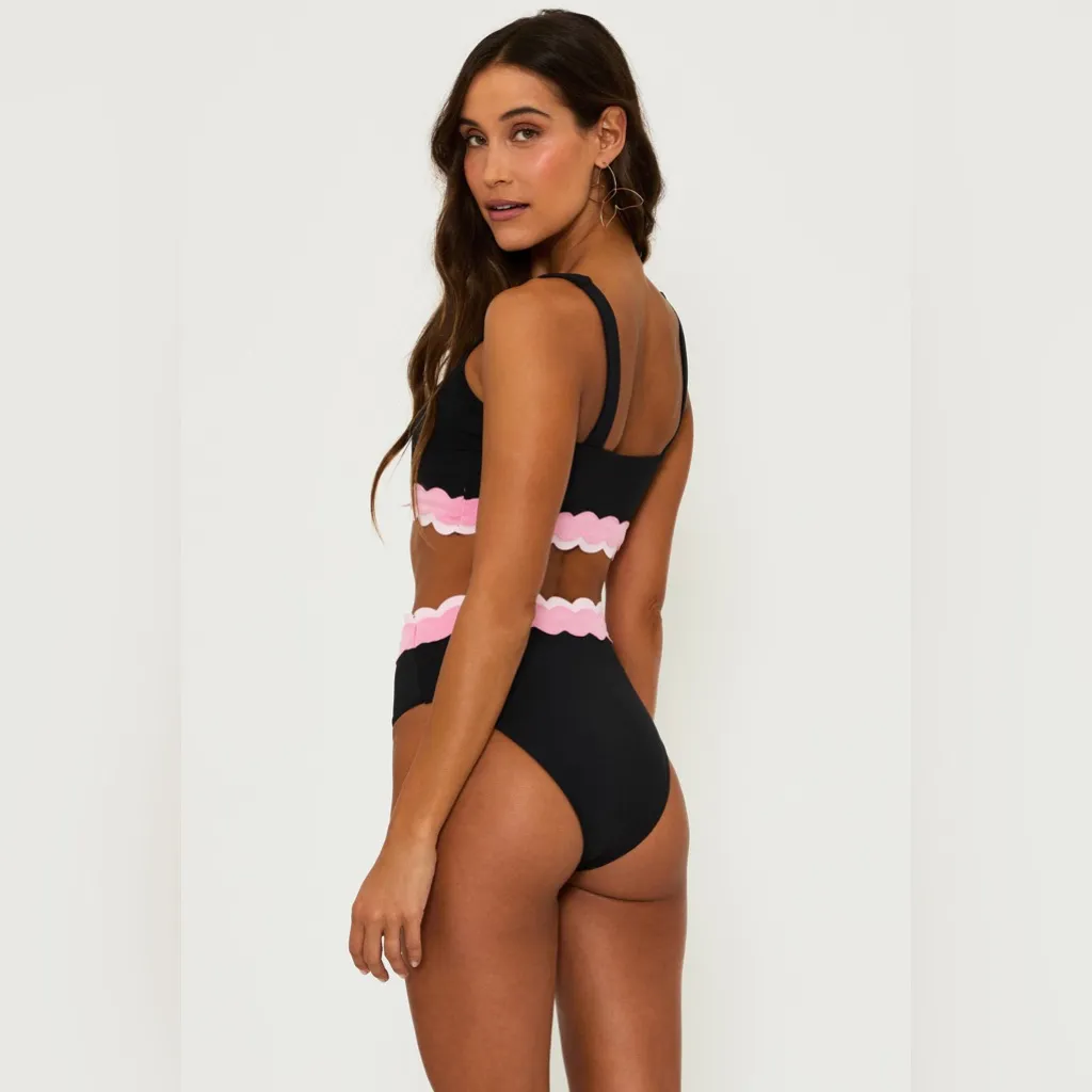 Beach Riot Harriet high waist Bottom Sweet Berry Wave, Size X-Large, $98 - Image 12