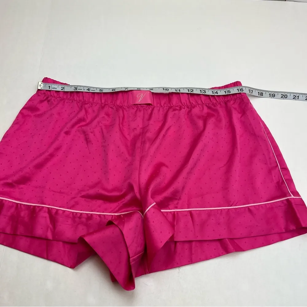 Victoria’s Secret Pink Pajama Bottoms Shorts Womens SZ Large Pink NEW *TINY FLAW - Image 10