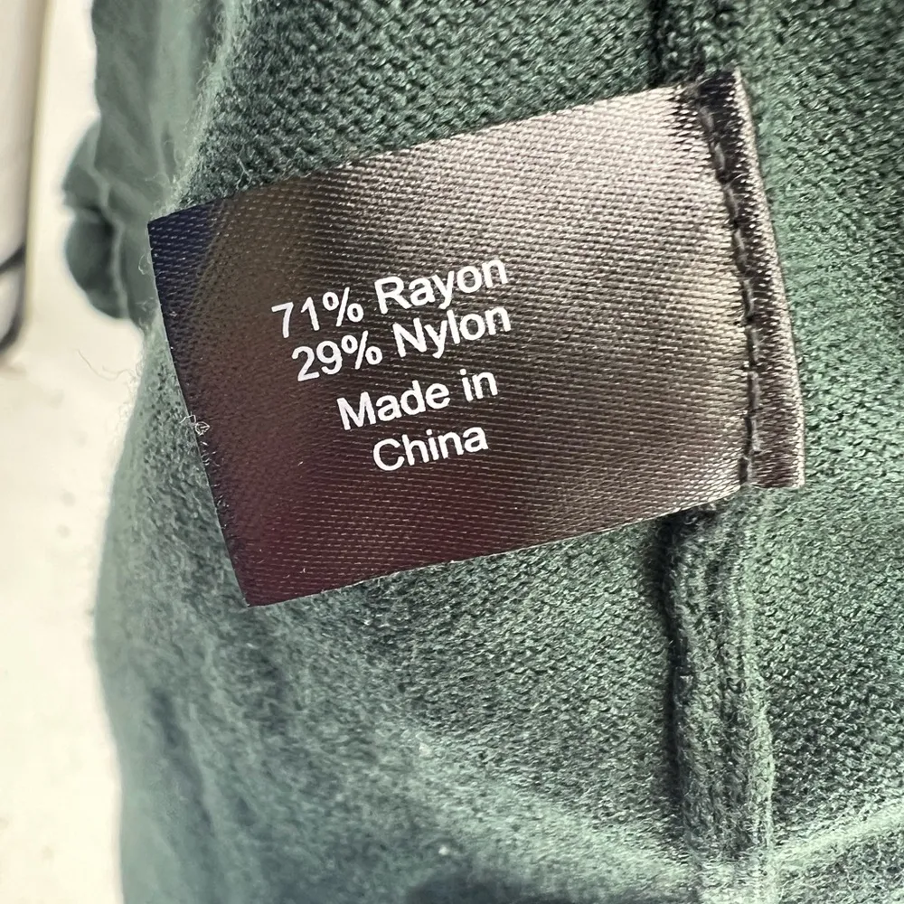 Lane Bryant 22/24 hunter green rayon ruffle sweater plus business casual holiday - Image 6