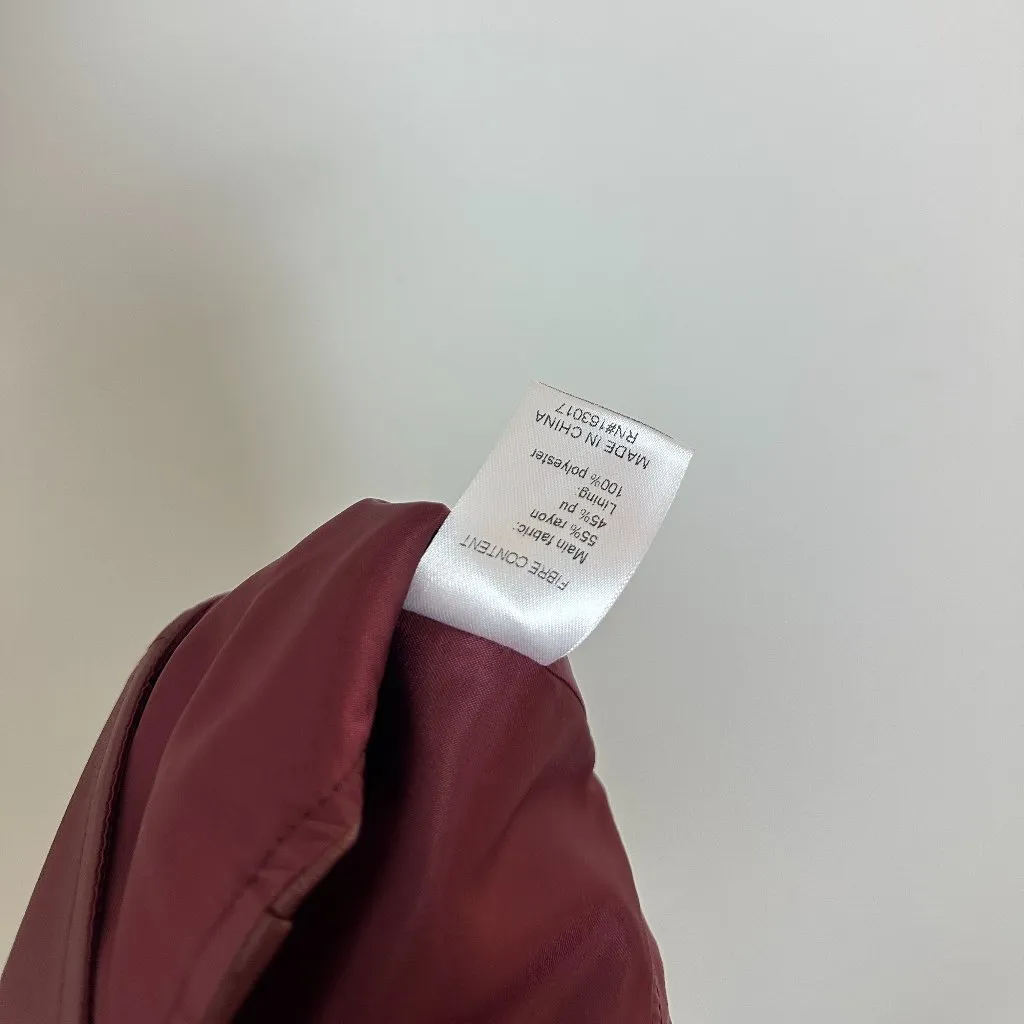 PRINCESS POLLY Palladia Pu Jordy Corset in Burgundy Size US 8 - Image 10