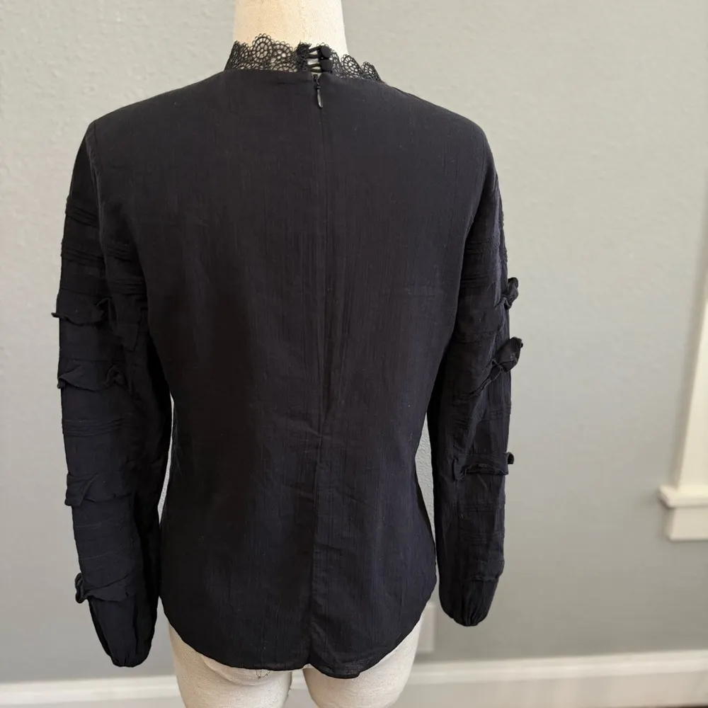 Red Carter Long Sleeve Lace Detail Size Small‎ - Image 3