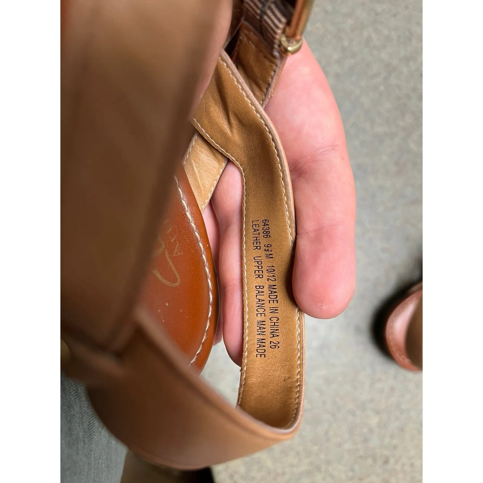 Lucky Artisan Sandals. Gold/tan Ankle Strap Sandals. Women's Size 9.5M - Image 6