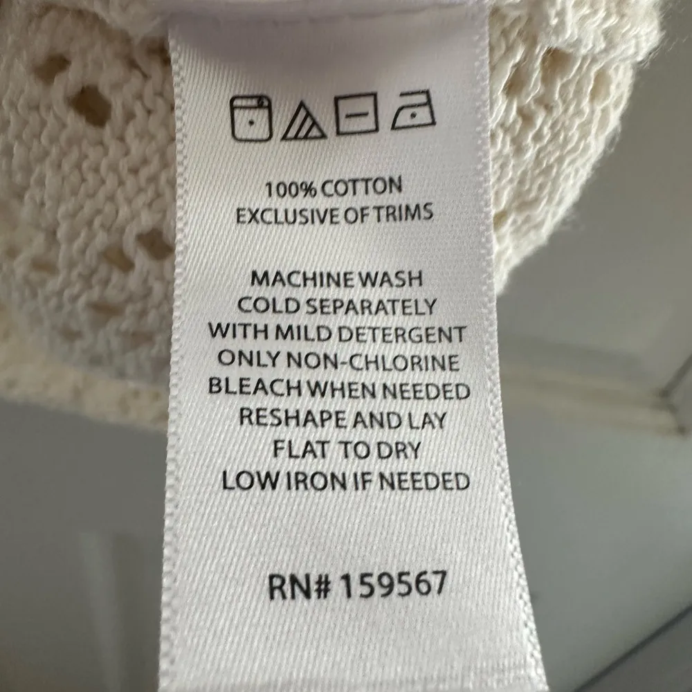 Willow & wind L Cream Knit Sweater Intricate Lacework NWT Size undefined - Image 7