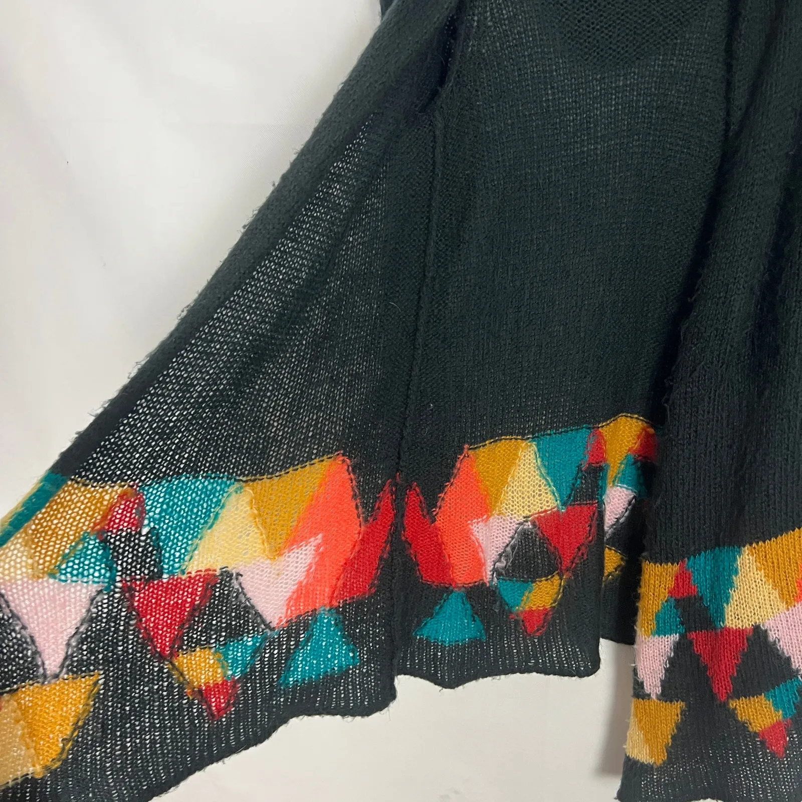 Wooden Ships Wool Mohair Open Front Hooded Cardigan Size XS - Image 5