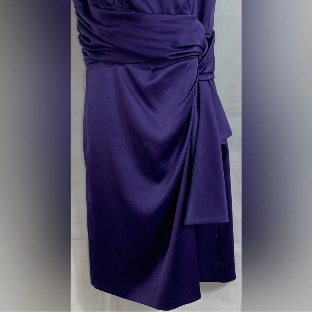 Maggy London Rich Purple Sleeveless Mini Cocktail Dress - Image 7