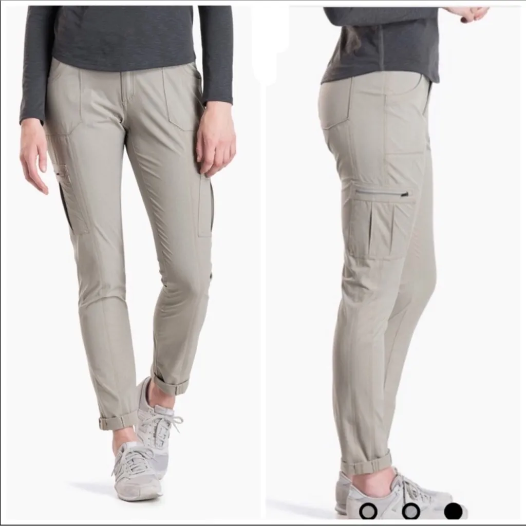 Kuhl Horizn Skinny Pants Women's Khaki Outdoor Hiking UPF 50+ Size 10 Reg - Image 17