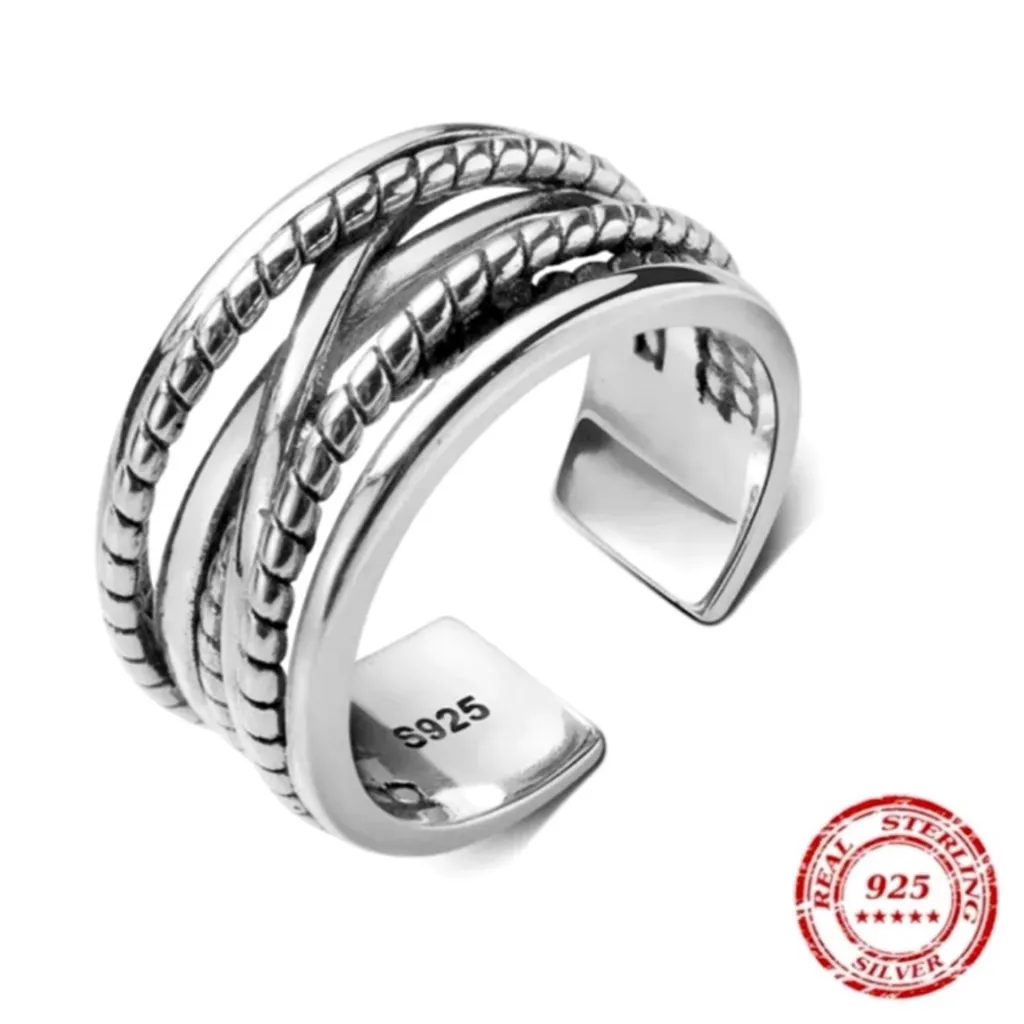 NEW 925 Sterling Silver Adjustable Ring‎ - Image 2