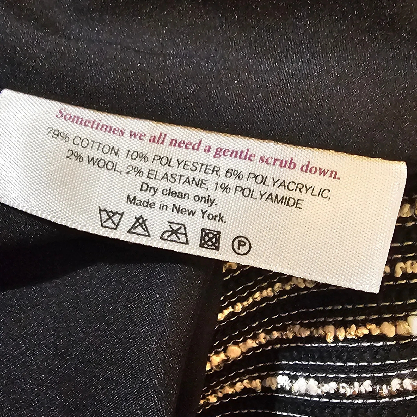 MM Lafleur Womens Black White Striped Tweed Skirt 4 - Image 6