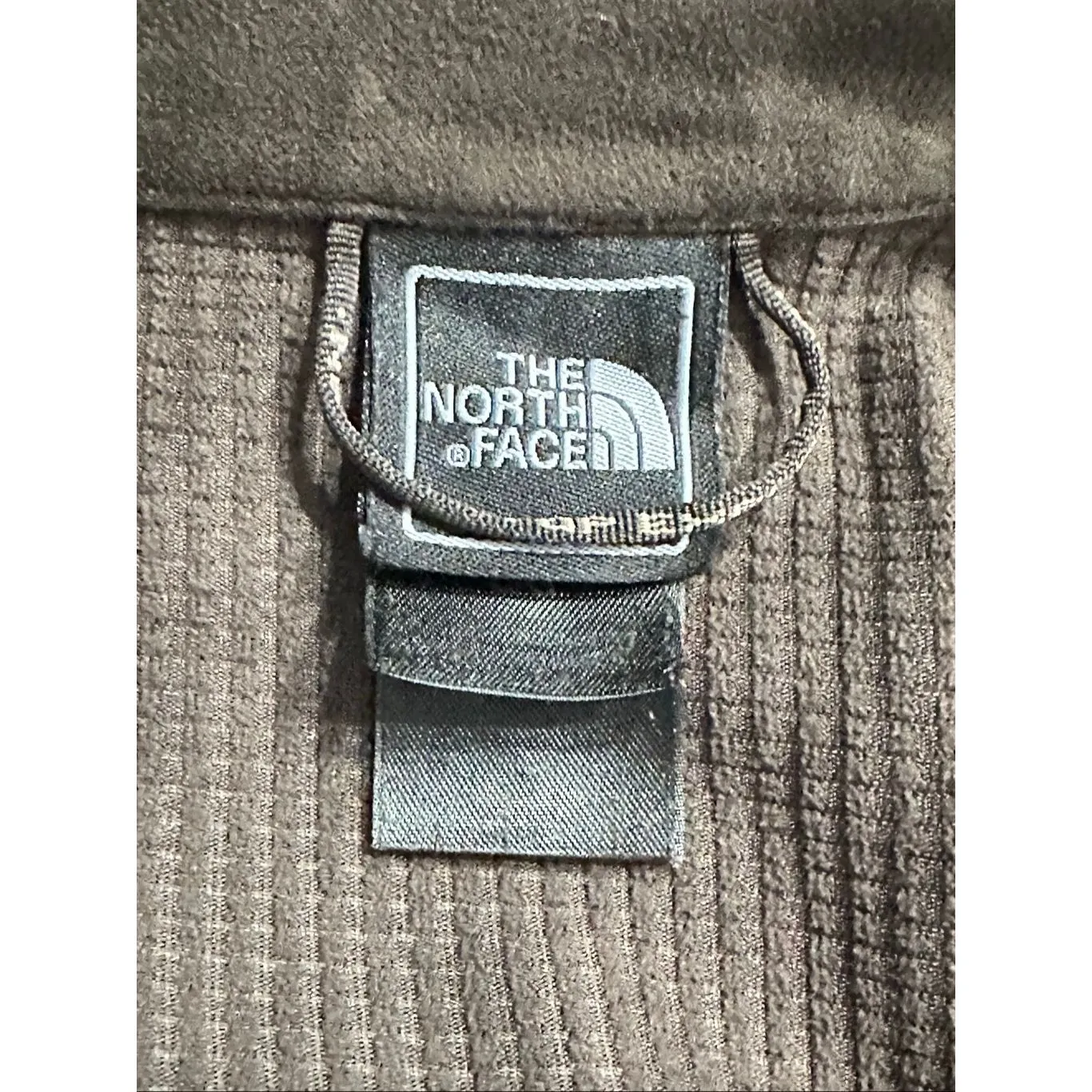 The North Face  Fleece Mens Large Brown Windwall Jacket Full Zip Lined - Image 3