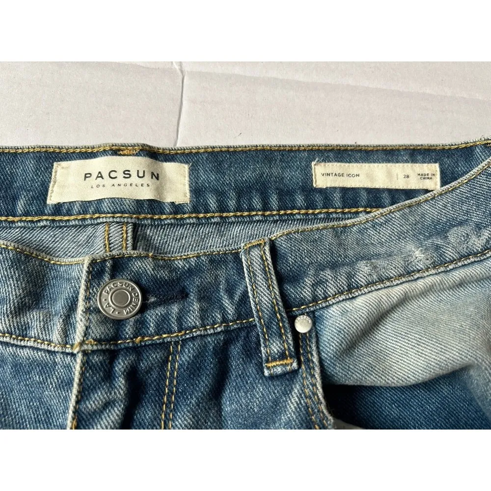 PacSun Vintage Icon High Rise Two Tone Jeans 28 - Image 3