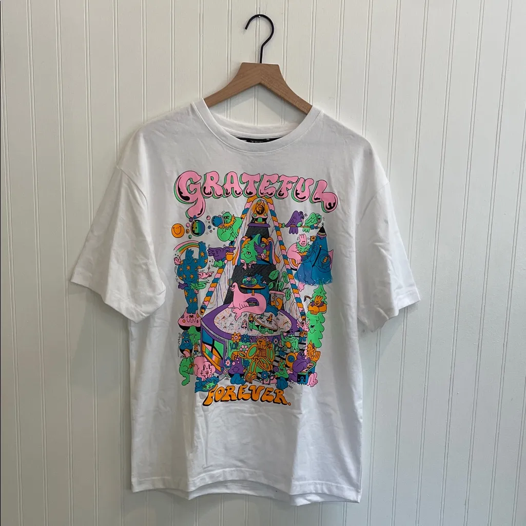 GRATEFUL DEAD Tee Culture Grateful Forever Graphic Band T-Shirt Size M NWT - Image 3