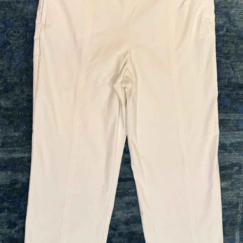 Versona Modern Crisp White Pull-On Pants 14 Work Officecore Picnic Brunch - Image 5