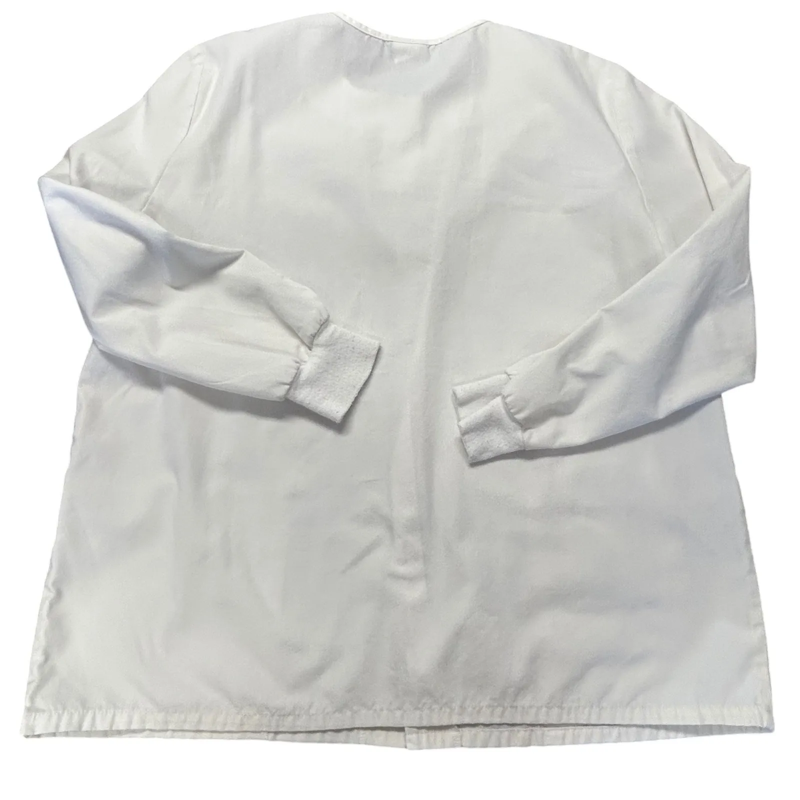 Cherokee Workwear White Lab Coat Jacket Uniform Medical Scrub Medium - Image 5