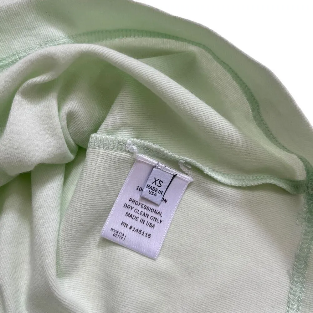 Rosetta Getty‎ Sleeveless Cutout Turtleneck in Mint Green Size XS - Image 6