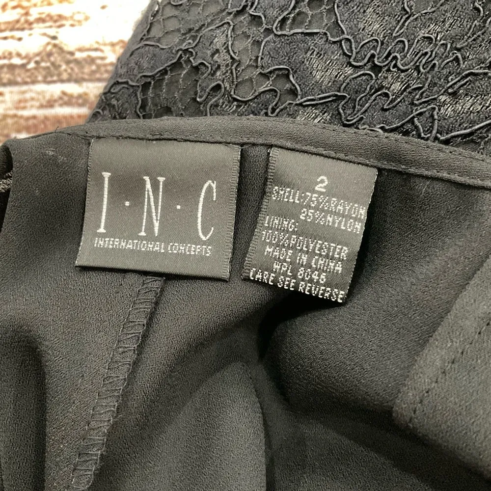 I.N.C. BLACK LACE PANTS - Image 4