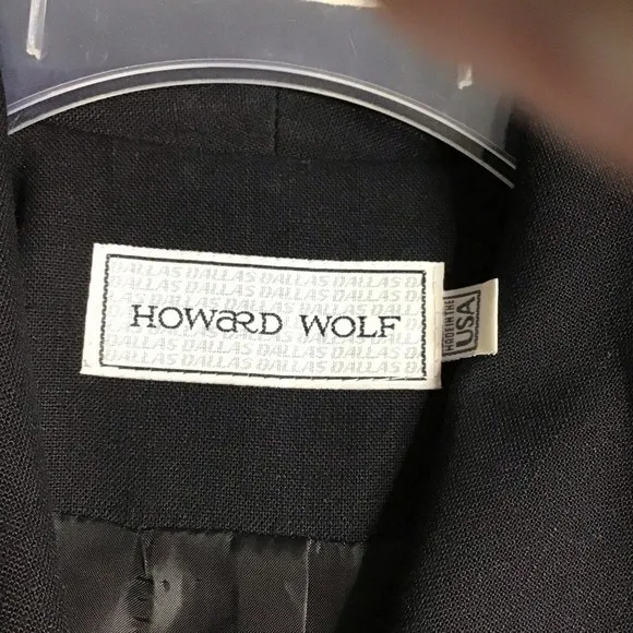 Howard Wolf Vintage‎ Dress Made In USA Black With White Trim Size 6 TIMELESS - Image 8
