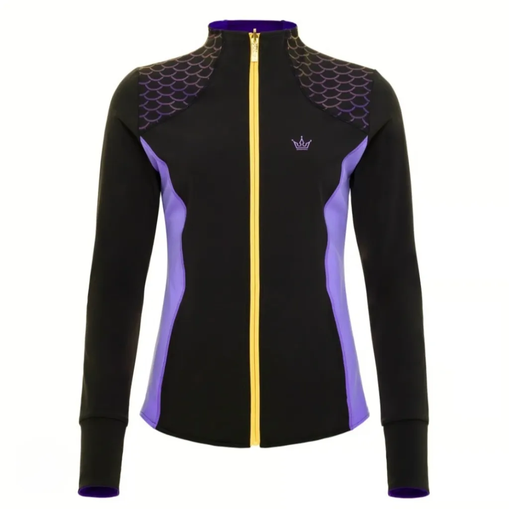 NWT Crowned Athletics Mermaid Princess Purple Dragon Reversible Jacket Medium - Image 4