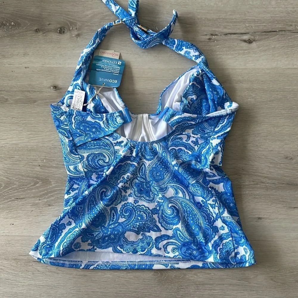 Bravissimo Koh Samui Tankini Top Blue/White NWT Blue Size undefined - Image 3