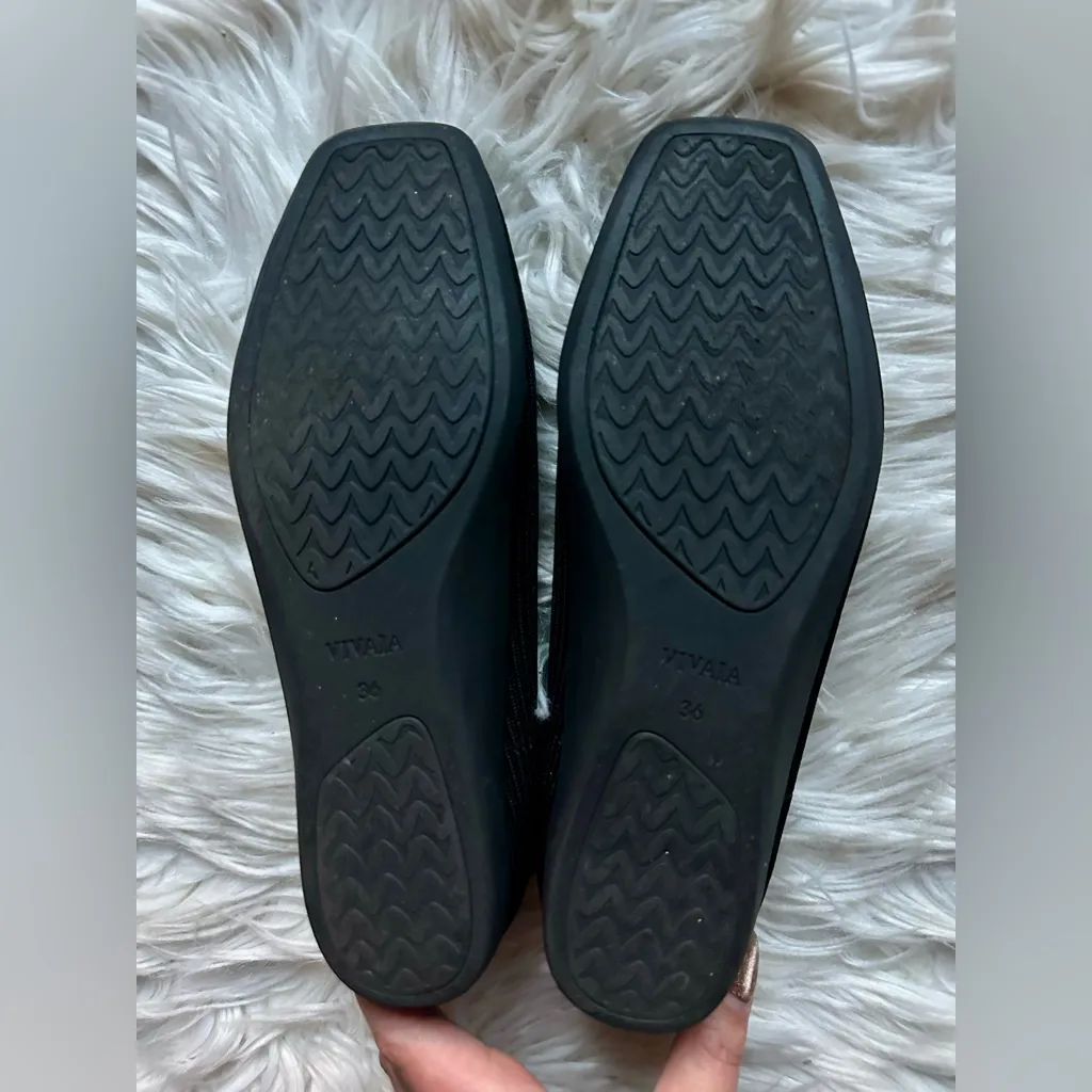 VIVAIA square toe ballet flats Black Size 6 - Image 5