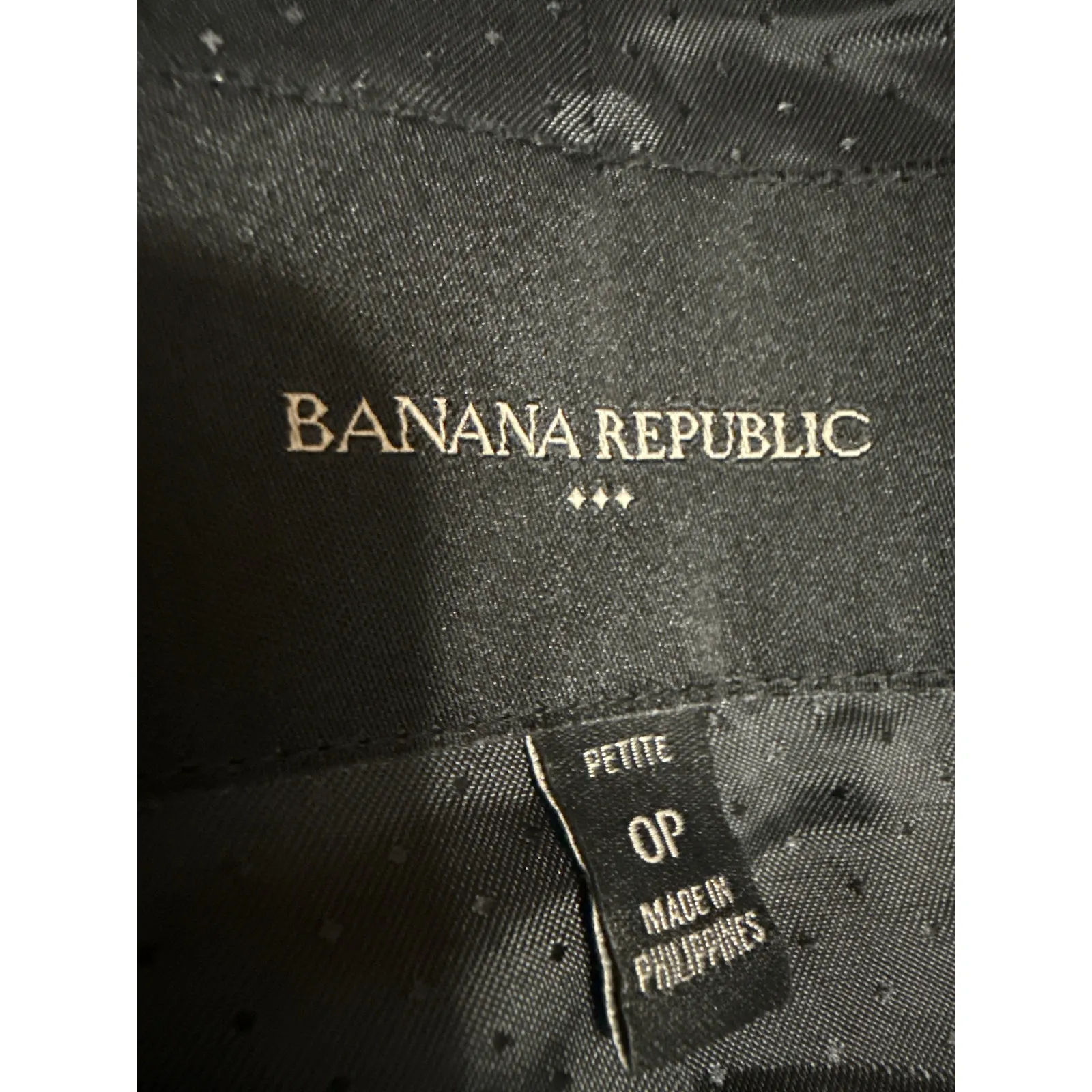 Banana Republic Women's Gray One Button Collar Long Sleeve Blazer Coat Jacket 0 - Image 3