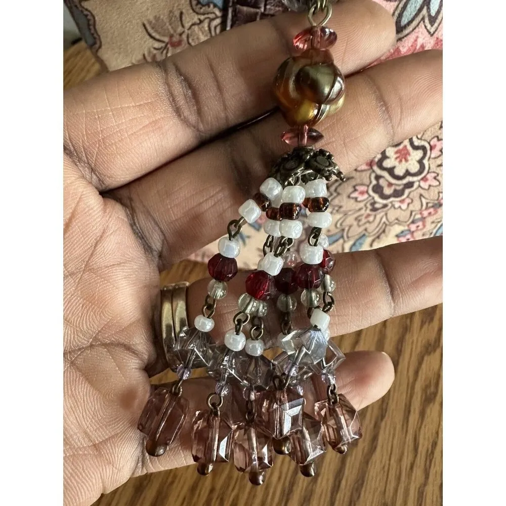 Isabella's Journey Tapestry Handbag Bag Purse Brown Fall Floral Y2K Retro - Image 5