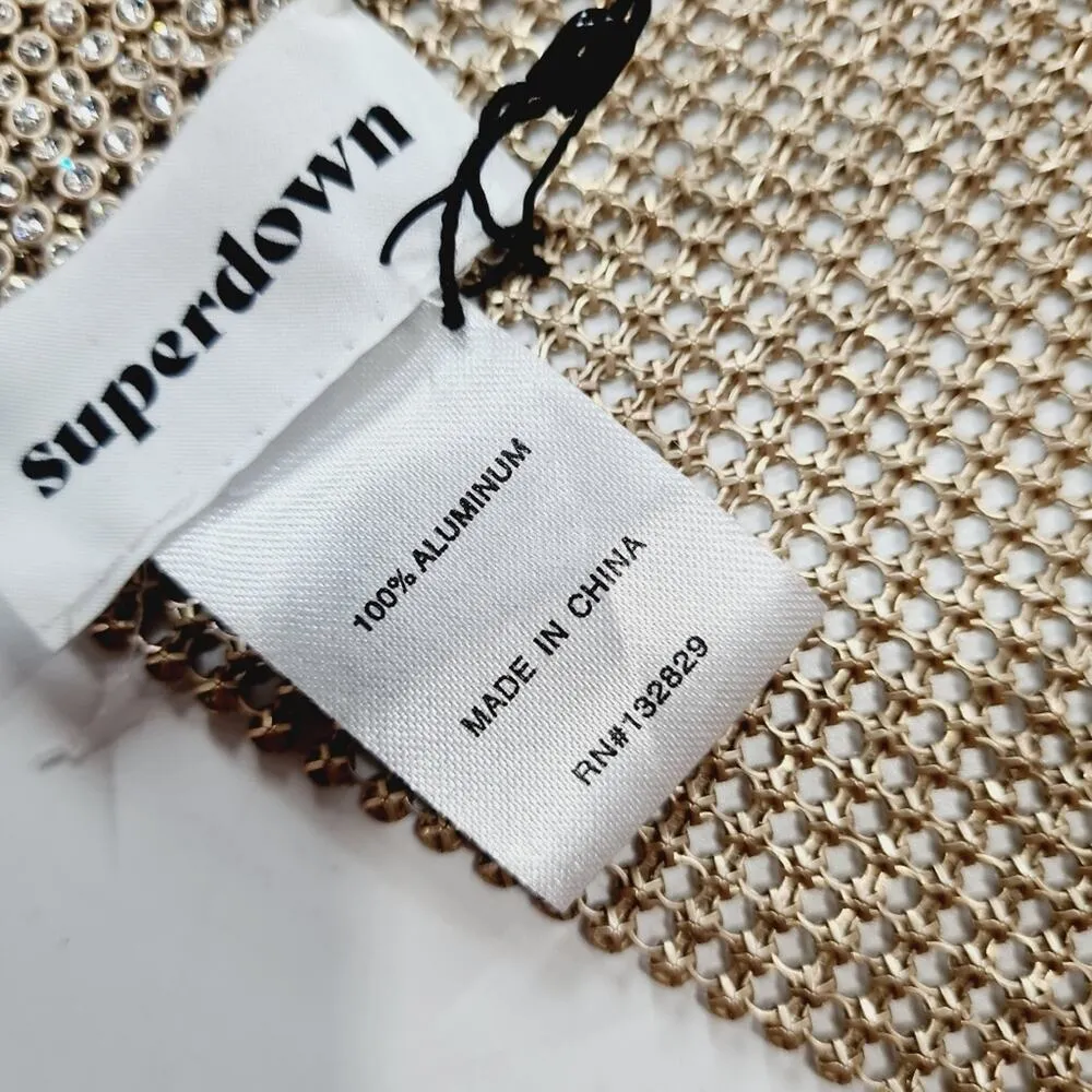 superdown  Mackenzie Crop Top in Gold - Image 8