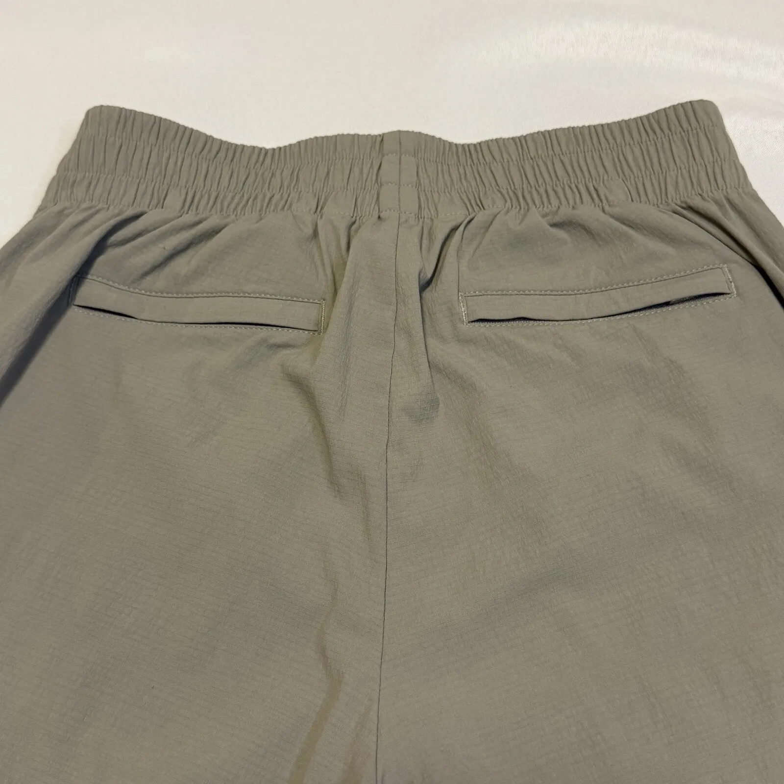 Athleta Womens Gray Trekkie Pants Nylon Jogger Zip Ankle Capri Stretch Pants 2 # - Image 5