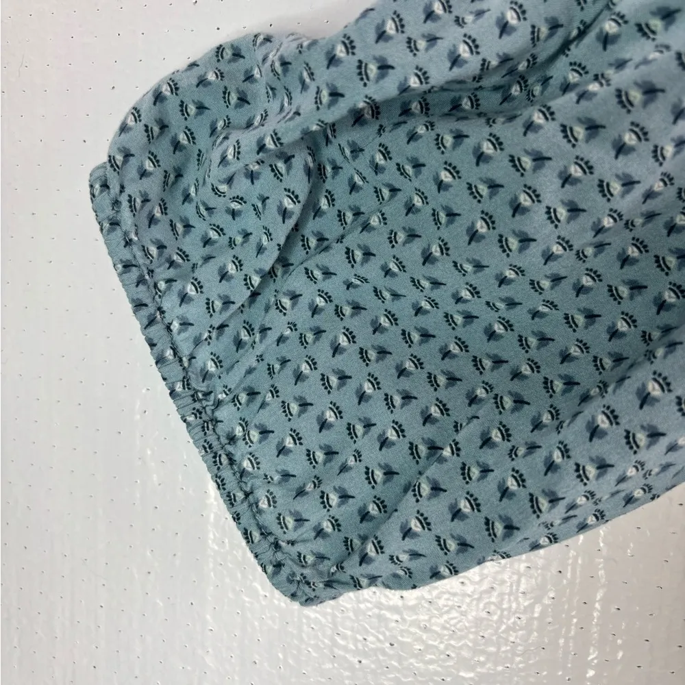 Old Navy XL Boho Long Sleeved Lined Summer Mini Dress in Turquoise - Image 5